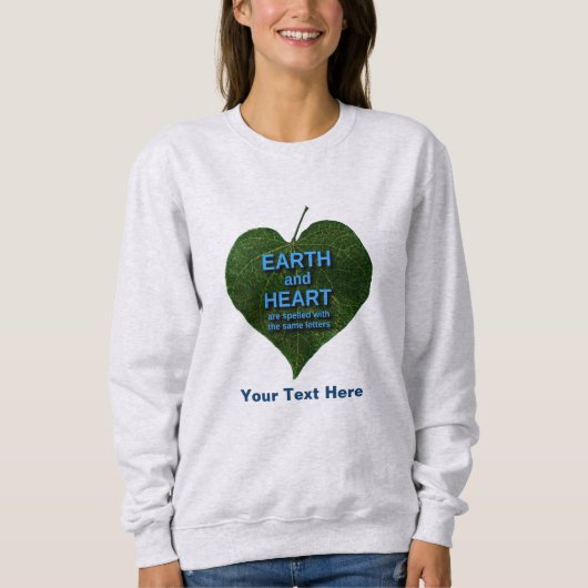 Erde - Herzanagram Sweatshirt (Vorderseite)