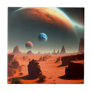 Erde, hier ist Mars, der ruft, Keramikfliese