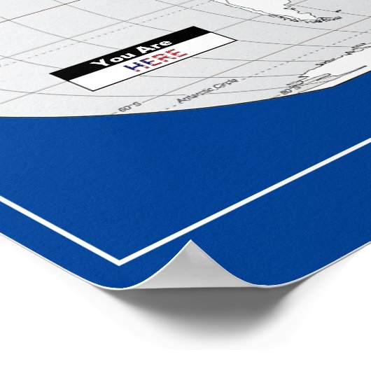 Erde, ihr seid hier Poster (Ecke)