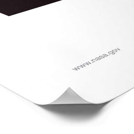 Erde - Ihre Oase im Weltraum Poster (Ecke)