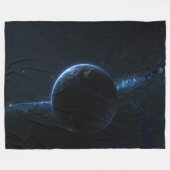ERDE IM RAUM FLEECEDECKE (Vorderseite (Horizontal))