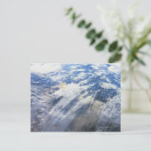 Erde im Weltraum 4 Postkarte (Stehend Vorderseite)