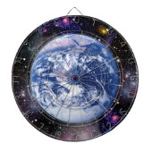 Erde im Weltraum Dartscheibe (vorne)