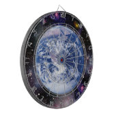 Erde im Weltraum Dartscheibe (Vorderseite Links)