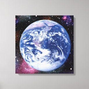 Erde im Weltraum Leinwanddruck