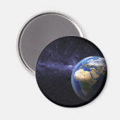 Erde im Weltraum Magnet (Vorderseite/Rückseite)