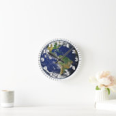 Erde ist unsere Erde Runde Wanduhr (Zuhause)