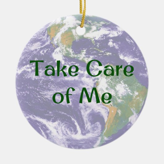 Erde kümmert sich um mich Weihnachtsschmuck (Vorne)