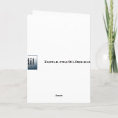 Erde lacht in Blume Dankeskarte (Rückseite)