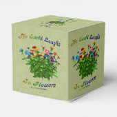 Erde lacht in Blume Inspiration Personalisiert Geschenkschachtel (Rückseite)