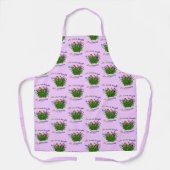 Erde lacht in Blume inspirierendes Zitat Schürze (Vorderseite)