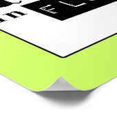 Erde lacht in Blume Poster (Ecke)