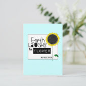 Erde lacht in Blume Postkarte (Stehend Vorderseite)