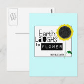 Erde lacht in Blume Postkarte (Vorne/Hinten)