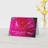 Erde lacht in den Blumen Notecard Karte (Gelbe Blume)