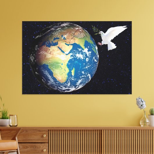 Erde Leinwanddruck (Insitu (Wohnzimmer))