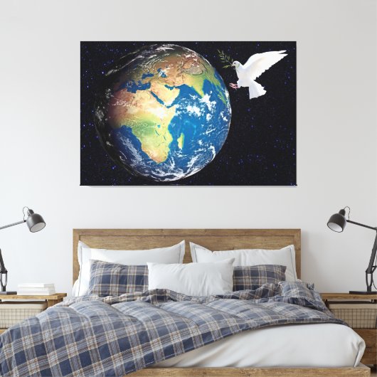 Erde Leinwanddruck (Insitu (Schlafzimmer))