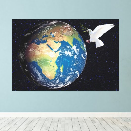 Erde Leinwanddruck (Insitu (Holzboden))