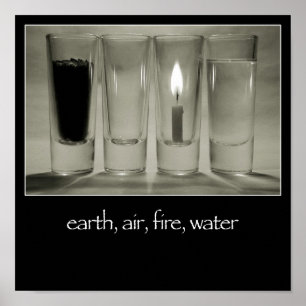 Erde, Luft, Feuer, Wasser Plakat