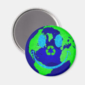 Erde Magnet (Vorderseite/Rückseite)