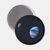 Erde Magnet (Vorderseite/Rückseite)