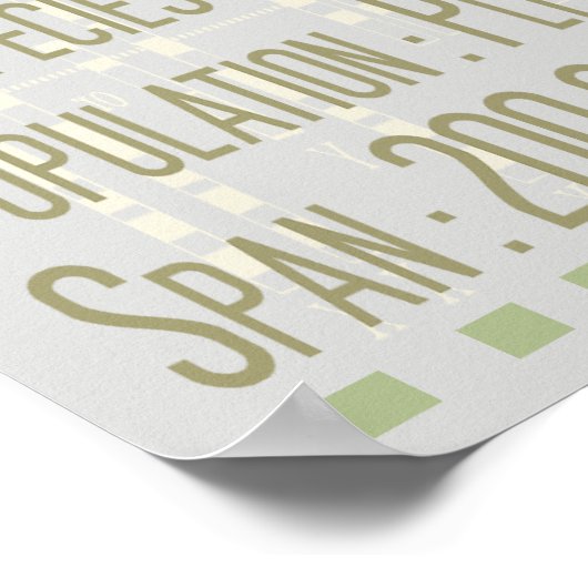 Erde Mensch Poster (Ecke)