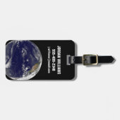 Erde mit drei tropischen Zyklonen im Pazifik. Gepäckanhänger (Vorderseite horizontal)