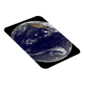 Erde mit drei tropischen Zyklonen im Pazifik. Magnet (Rechte Seite)