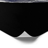 Erde mit drei tropischen Zyklonen im Pazifik. Poster (Ecke)