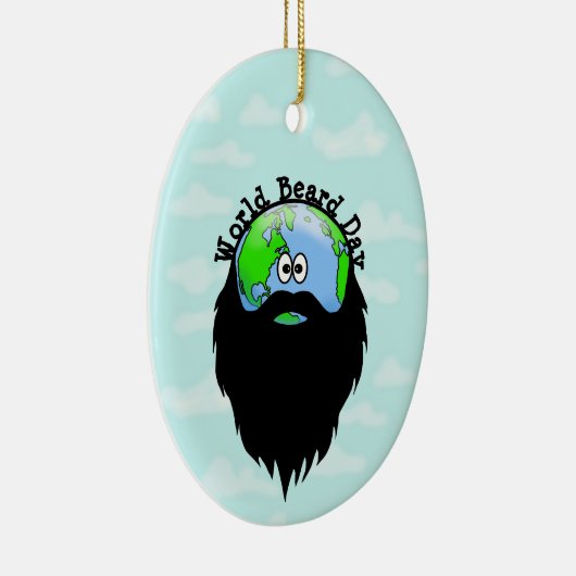 Erde mit einem Bartdekor Keramik Ornament (Rechts)