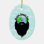 Erde mit einem Bartdekor Keramik Ornament (Vorne)