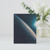 Erde mit einem tropischen Sturm Postkarte (Stehend Vorderseite)