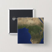 Erde mit Landbedeckung in Afrika Button (Vorne & Hinten)