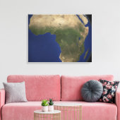 Erde mit Landbedeckung in Afrika Leinwanddruck (Insitu (Wohnzimmer))