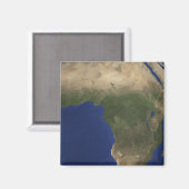 Erde mit Landbedeckung in Afrika Magnet (Vorderseite/Rückseite)