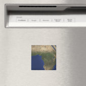 Erde mit Landbedeckung in Afrika Magnet (In Situ (Geschirrspüler))