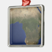 Erde mit Landbedeckung in Afrika Ornament Aus Metall (Links)