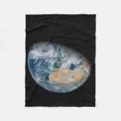 Erde mit Nordafrika und Südwesteuropa Fleecedecke (Vorderseite)