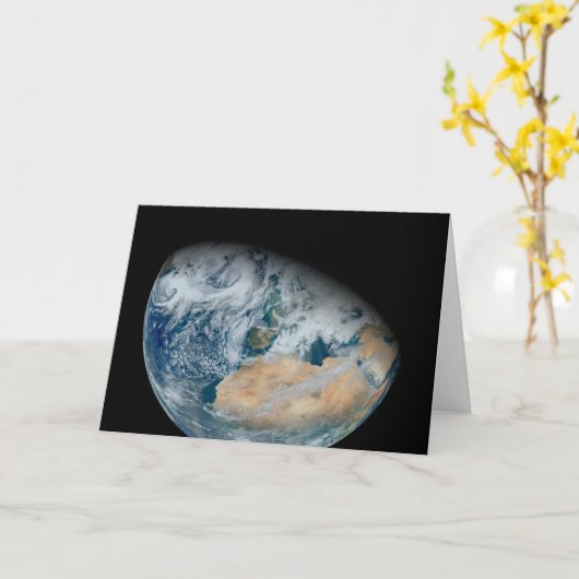 Erde mit Nordafrika und Südwesteuropa Karte (Gelbe Blume)