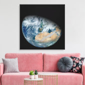 Erde mit Nordafrika und Südwesteuropa Leinwanddruck (Insitu (Wohnzimmer))