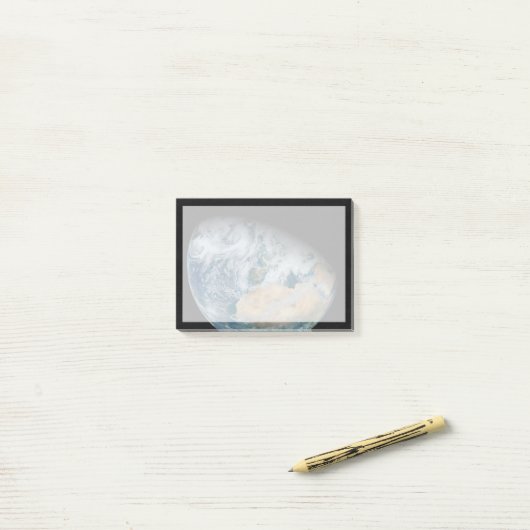 Erde mit Nordafrika und Südwesteuropa Post-it Klebezettel (Auf Schreibtisch)