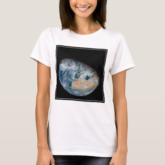 Erde mit Nordafrika und Südwesteuropa T-Shirt (Vorderseite)