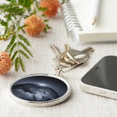 Erde mit Spezialeffekten Schlüsselanhänger (Seite)