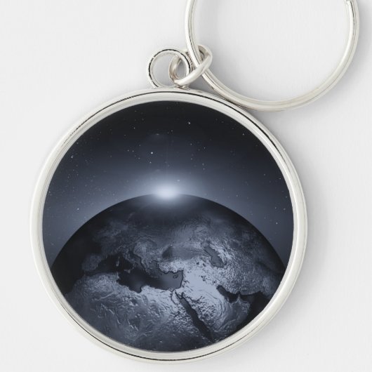 Erde mit Spezialeffekten Schlüsselanhänger (Vorne)