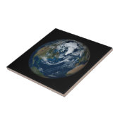 Erde mit Wolken und Meereis 2 Fliese (Seite)