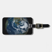 Erde mit Wolken und Meereis 2 Gepäckanhänger (Vorderseite horizontal)