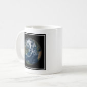 Erde mit Wolken und Meereis 2 Kaffeetasse (Vorderseite Links)
