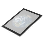 Erde mit Wolken und Meereis 2 Notizblock (angewinkelt)
