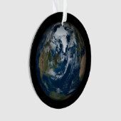 Erde mit Wolken und Meereis 2 Ornament (Vorderseite)