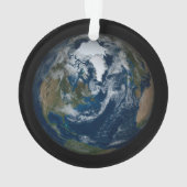 Erde mit Wolken und Meereis 2 Ornament (Rückseite)